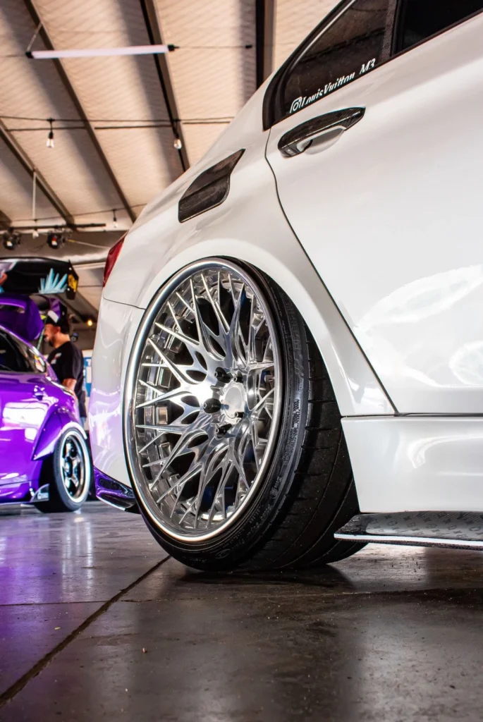 2018 BMW M3 Competition on Polished Two-Piece Wheels