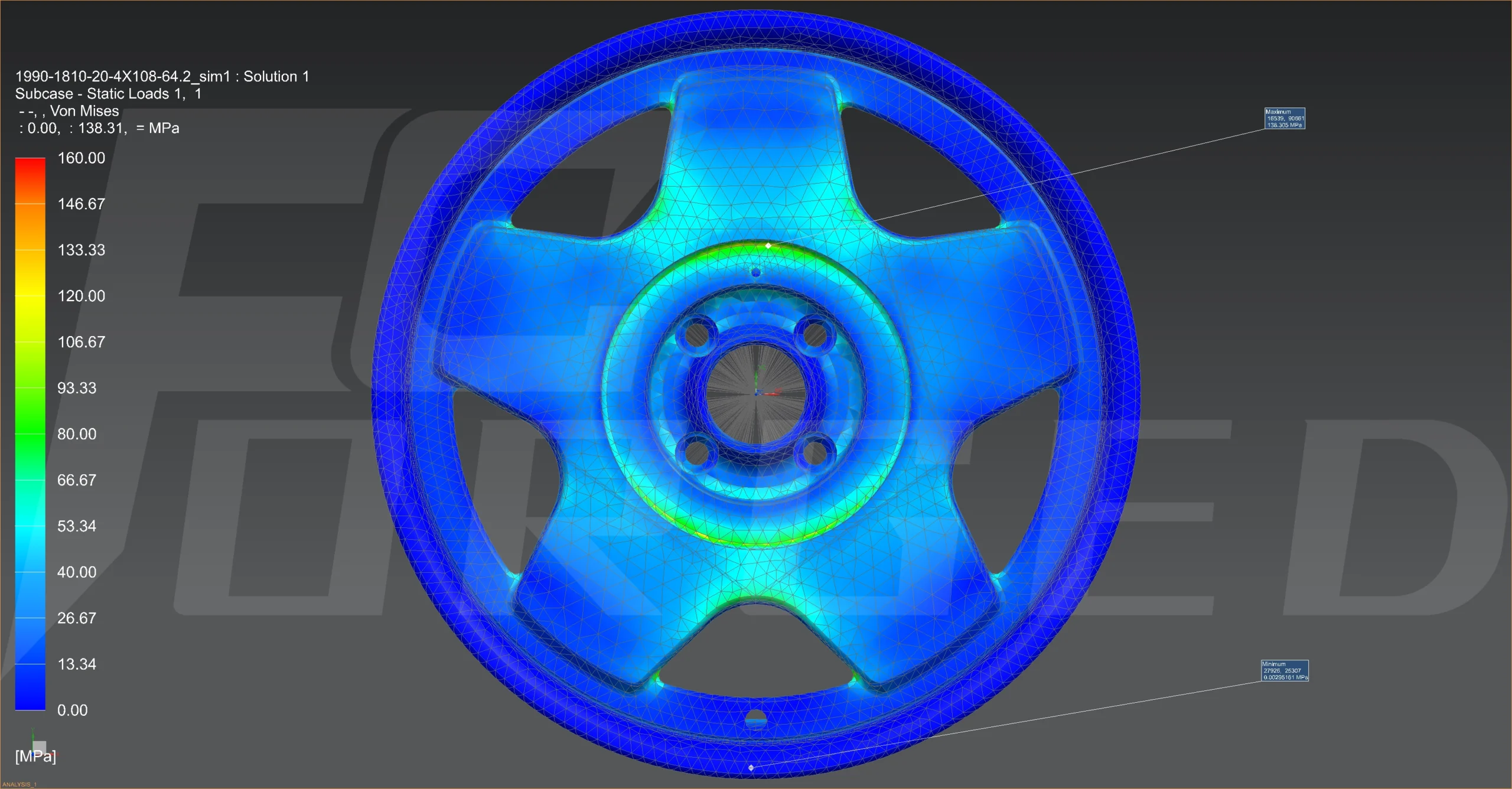 FEA analysis image for TW005