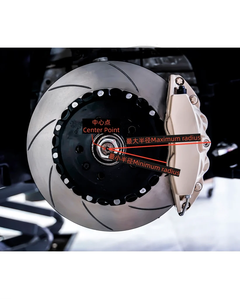 Brake rotor and hub measurement reference