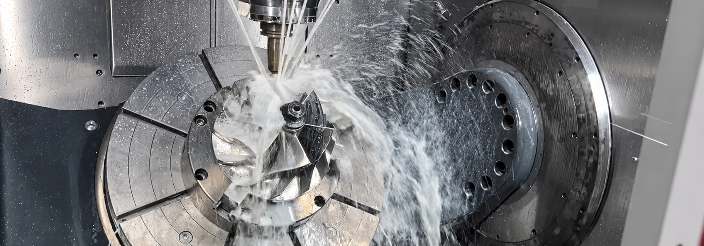 5-axis CNC machining an FcForged wheel